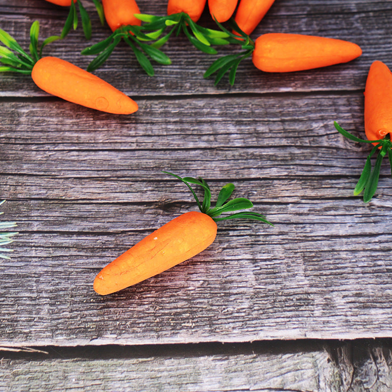 Wholesale Children's Easter Foam Decoration 7cm Simulated Carrot